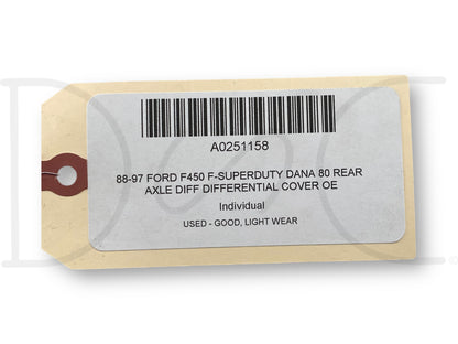 88-97 Ford F450 F-Superduty DANA 80 Rear Axle Diff Differential Cover OE