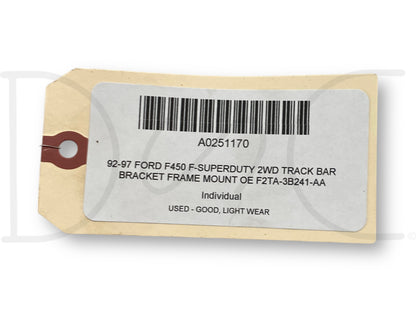 92-97 Ford F450 F-Superduty 2WD Track Bar Bracket Frame Mount OE F2Ta-3B241-Aa