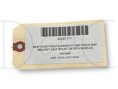 88-97 Ford F450 F-Superduty 2WD Track Bar Bracket Axle Mount OE E8Ta-3A093-Aa