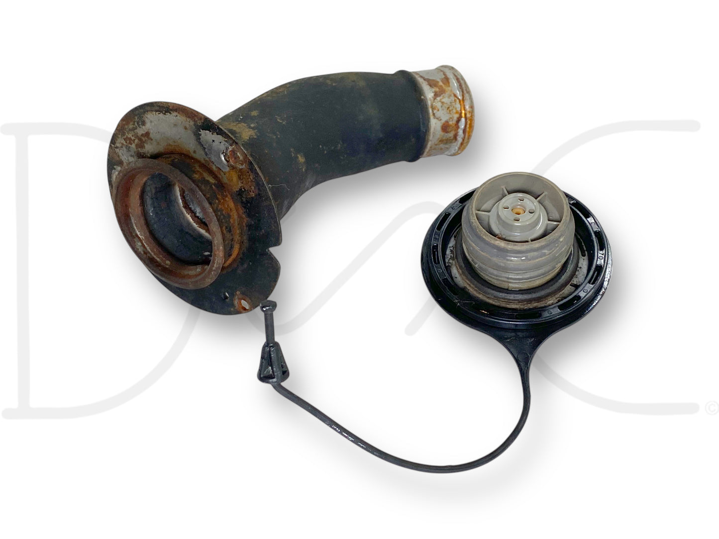 88-97 Ford F350 F450 Chassis Cab Truck Diesel Fuel Filler Neck Pipe Tube Cap OEM