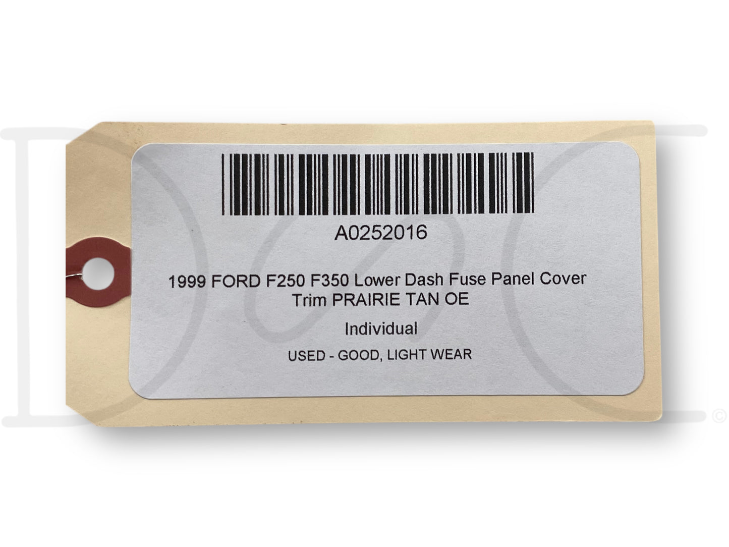 1999 Ford F250 F350 Lower Dash Fuse Panel Cover Trim Prairie Tan OE