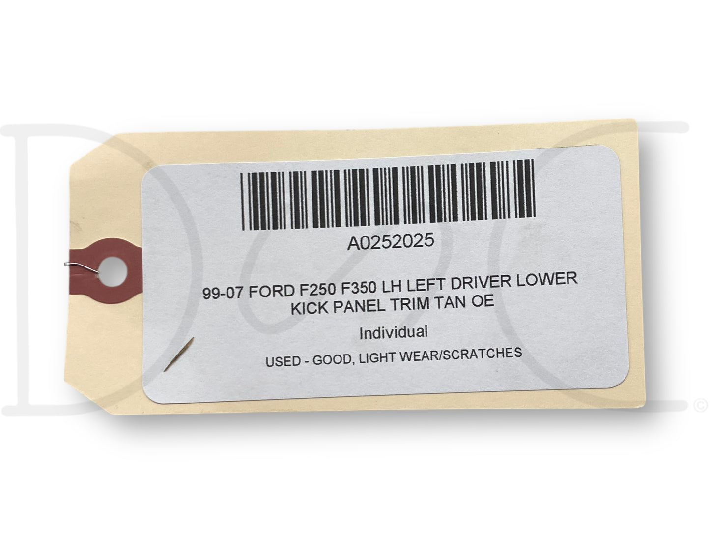 99-07 Ford F250 F350 LH Left Driver Lower Kick Panel Trim Tan OE