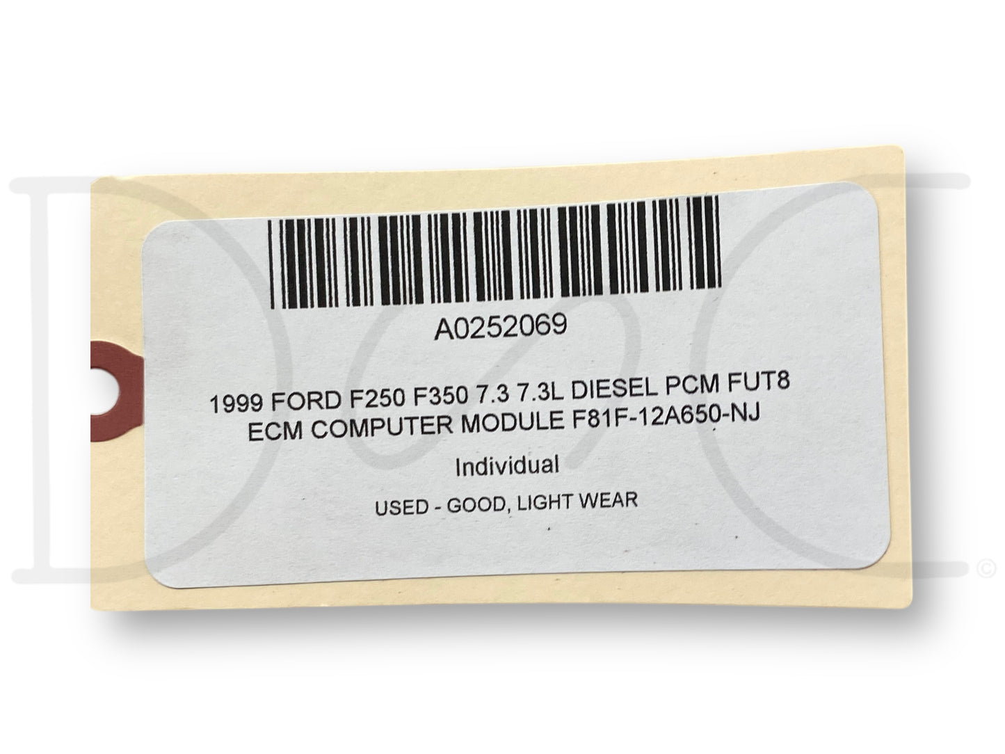 1999 Ford F250 F350 7.3 7.3L Diesel PCM Fut8 ECM Computer Module F81F-12A650-Nj
