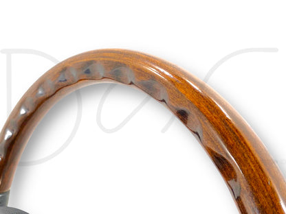 99-02 Ford F250 F350 Steering Wheel W/ Cruise Buttons Black Leather / Wood Grain