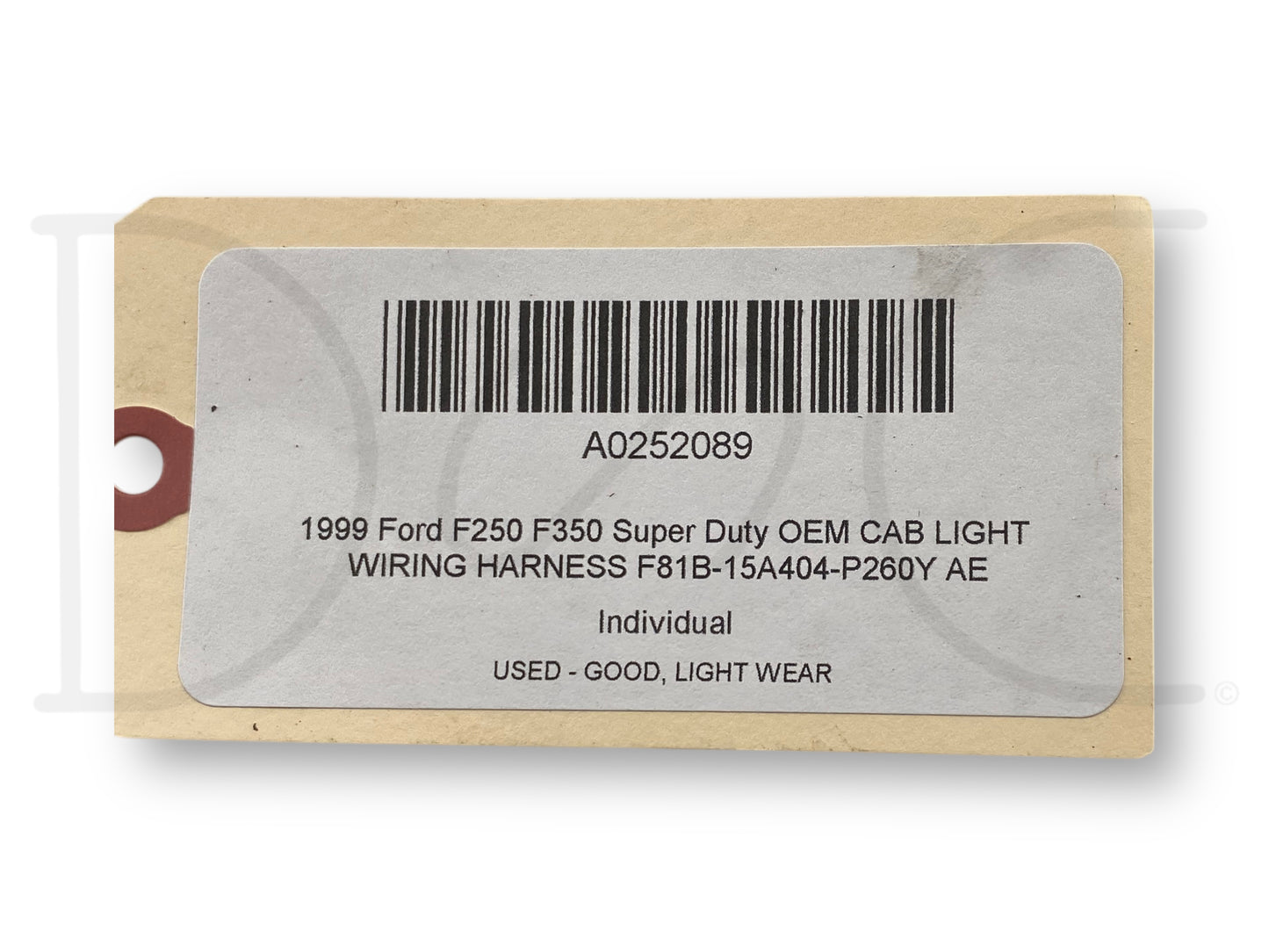 1999 Ford F250 F350 Super Duty OEM Cab Light Wiring Harness F81B-15A404-P260Y Ae