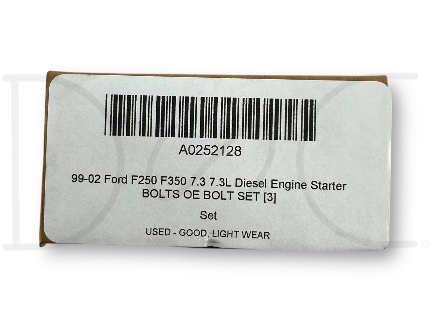 99-02 Ford F250 F350 7.3 7.3L Diesel Engine Starter Bolts OE Bolt Set [3]