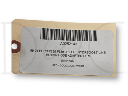 99-04 Ford F250 F350 LH Left Hydrboost Line Elbow Hose Adapter OEM