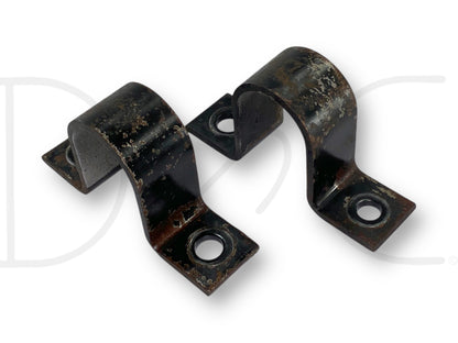 99-04 Ford F350 DRW Rear Axle Sway Bar Stabilizer Mount Brackets OE Bracket Set