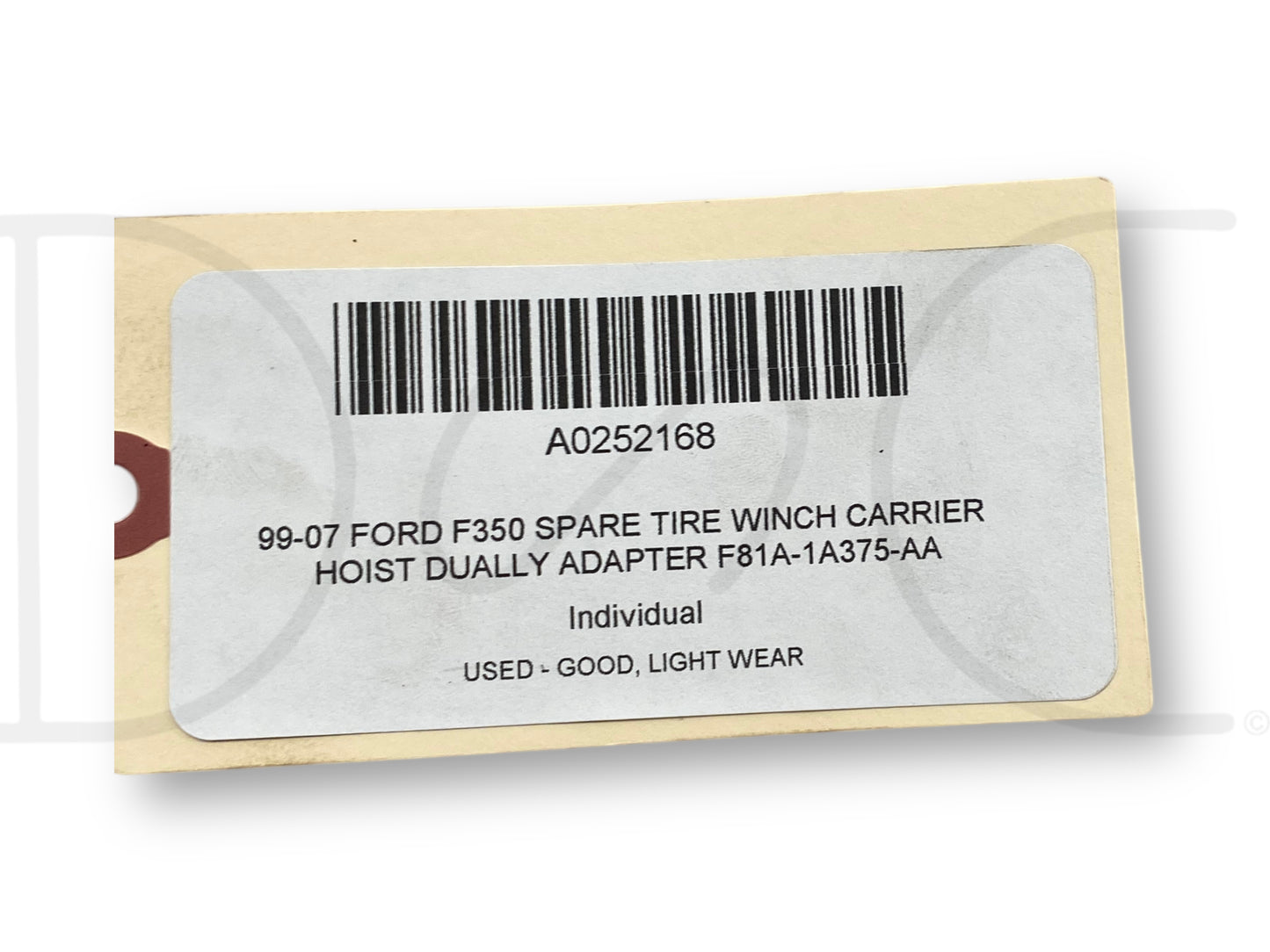 99-07 Ford F350 Spare Tire Winch Carrier Hoist Dually Adapter F81A-1A375-Aa