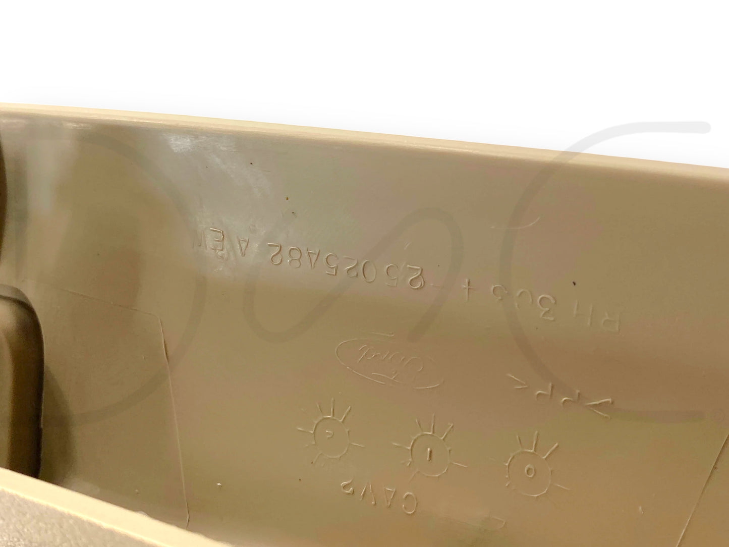 03-07 Ford F250 F350 RH Right Passenger A-Pillar Trim Grab Handle Tan OE