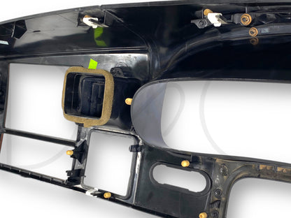 05-07 Ford F250 F350 Lariat Dash Bezel Radio Cluster Trim Panel Black / Wood