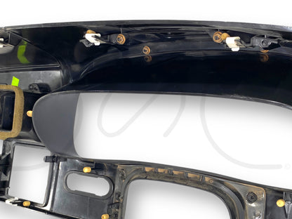 05-07 Ford F250 F350 Lariat Dash Bezel Radio Cluster Trim Panel Black / Wood