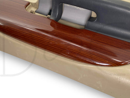 05-07 Ford F250 F350 Lariat LH Left Driver Rear Door Panel Tan Wood Grain OE