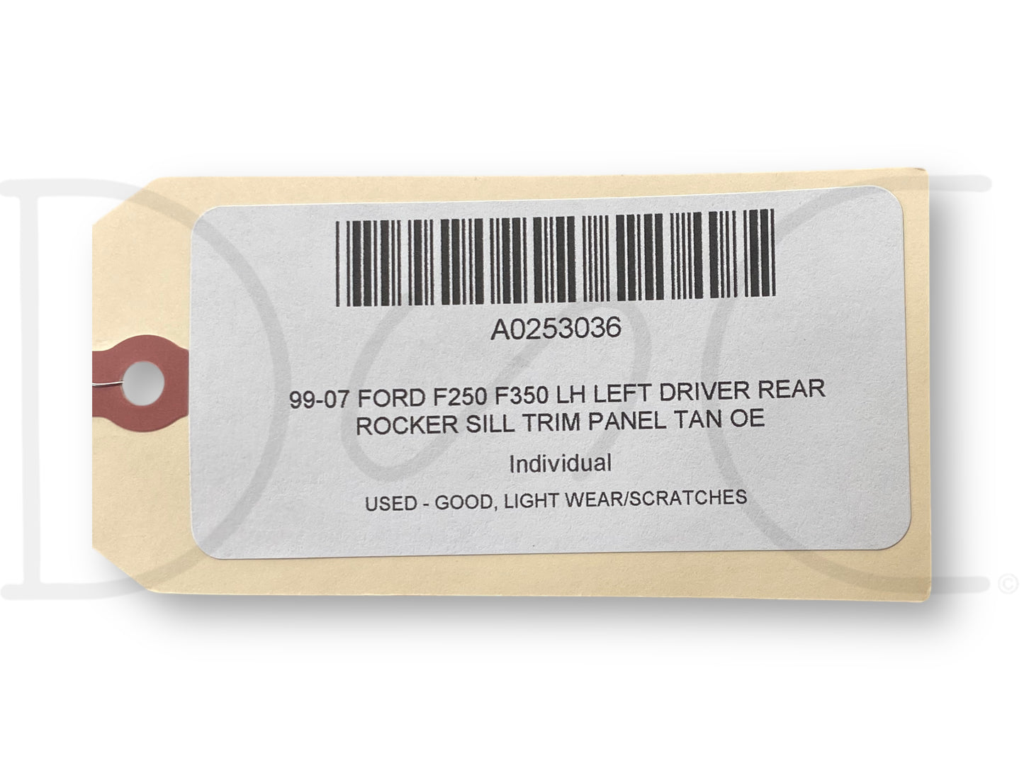 99-07 Ford F250 F350 LH Left Driver Rear Rocker Sill Trim Panel Tan OE