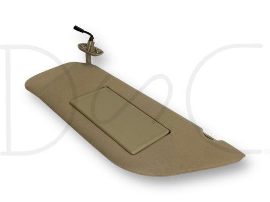 02-07 Ford F250 F350 LH Left Driver Sun Visor Tan W/ Mirror OEM
