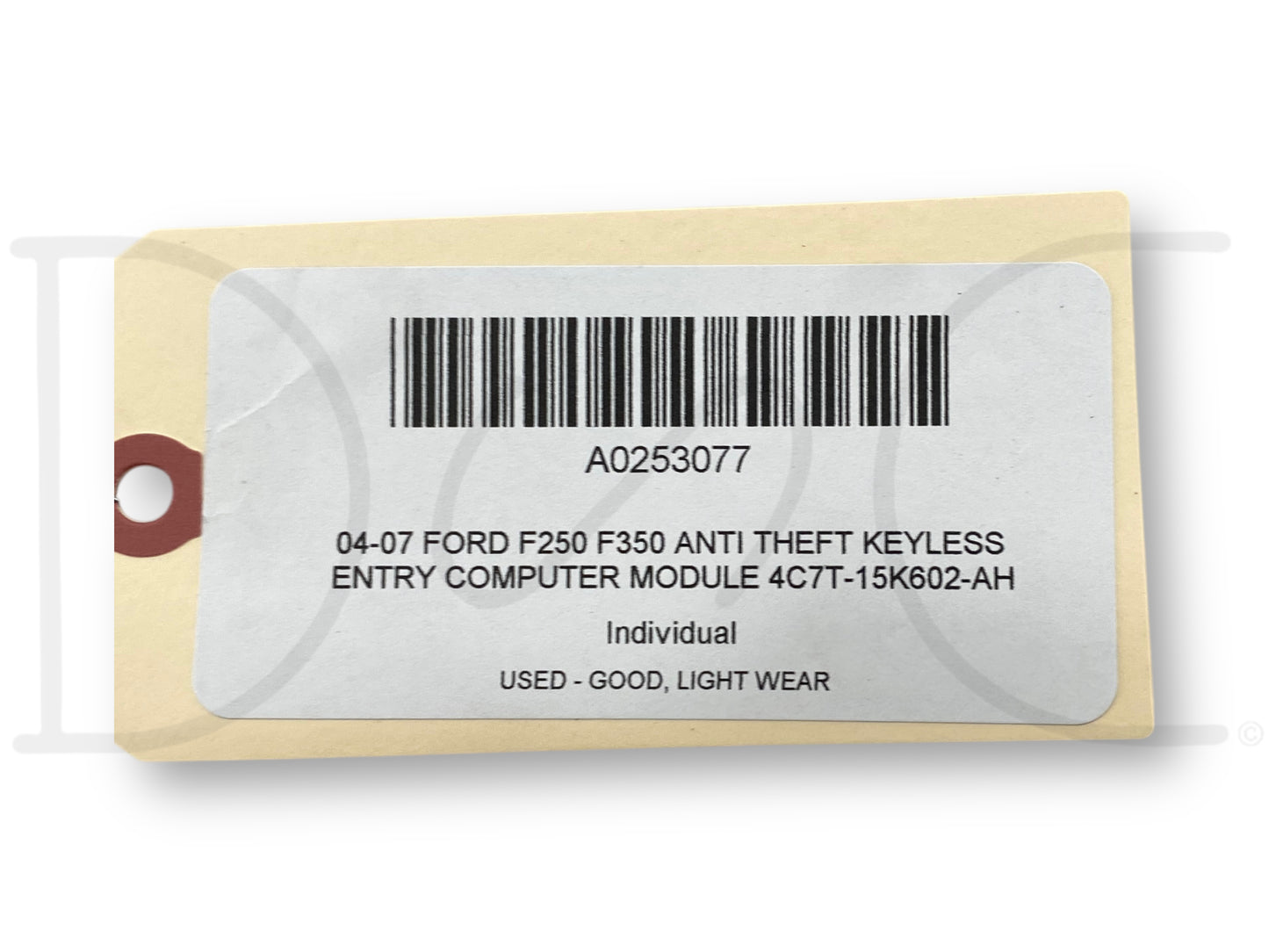 04-07 Ford F250 F350 Anti Theft Keyless Entry Computer Module 4C7T-15K602-Ah