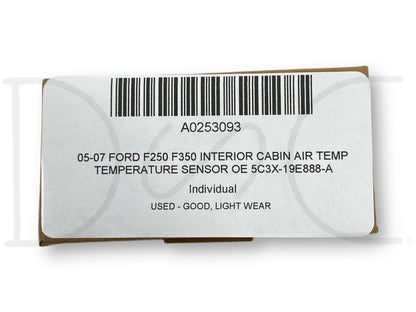 05-07 Ford F250 F350 Interior Cabin Air Temp Temperature Sensor OE 5C3X-19E888-A
