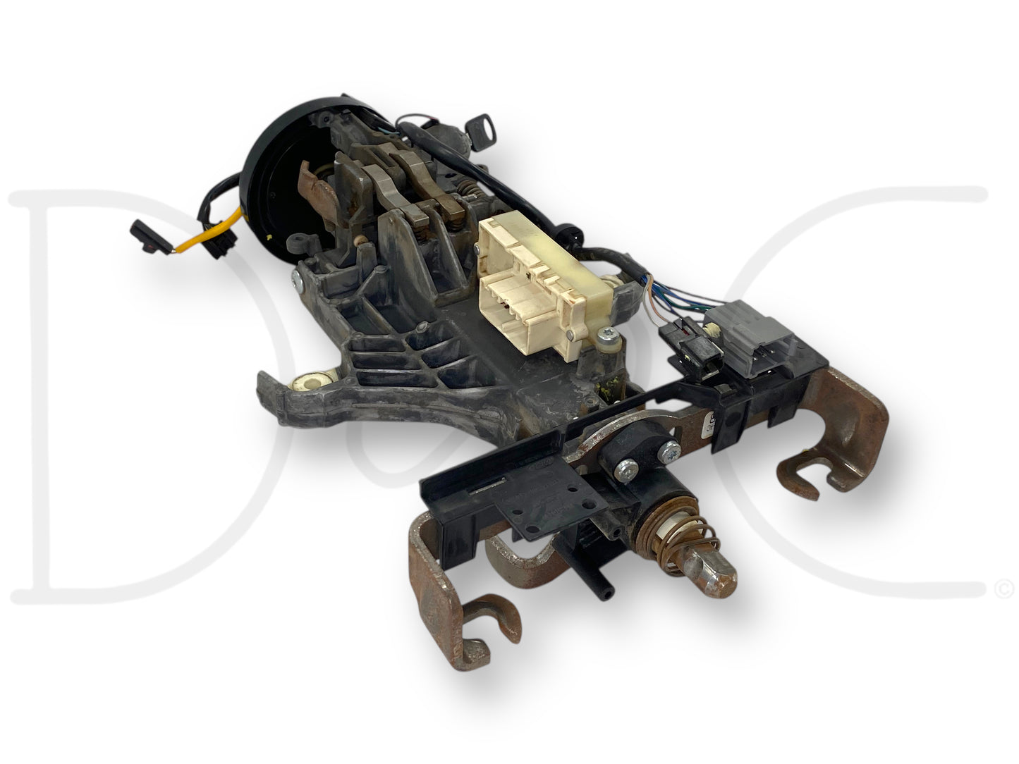 05-07 Ford F250 F350 Lariat Steering Column ZF6 Manual W/ Key & Clockspring OE