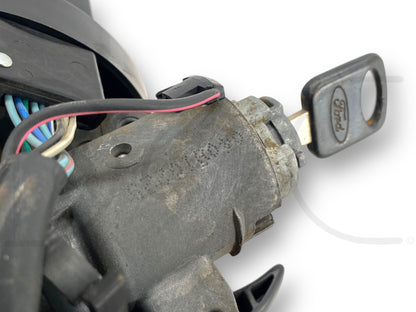 05-07 Ford F250 F350 Lariat Steering Column ZF6 Manual W/ Key & Clockspring OE