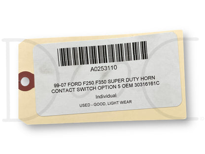 99-07 Ford F250 F350 Super Duty Horn Contact Switch Option 5 OEM 30316161C