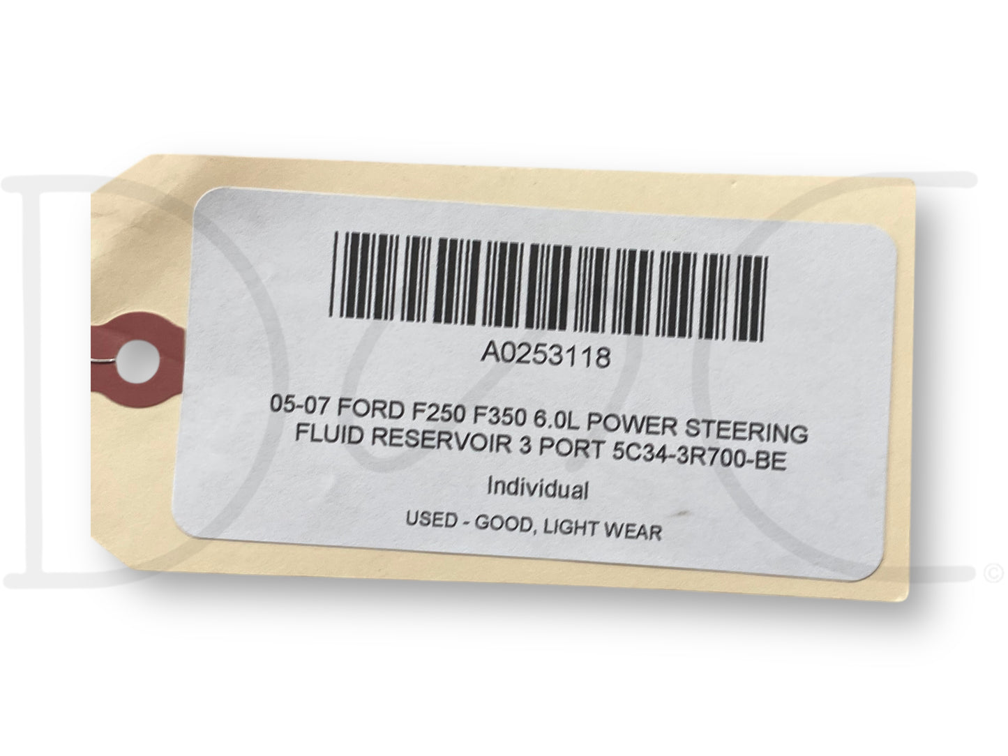 05-07 Ford F250 F350 6.0L Power Steering Fluid Reservoir 3 Port 5C34-3R700-Be