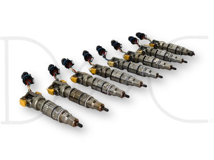 03-07 Ford F250 F350 6.0 6.0L Diesel Fuel Injector Set (8) Injectors *Cores*