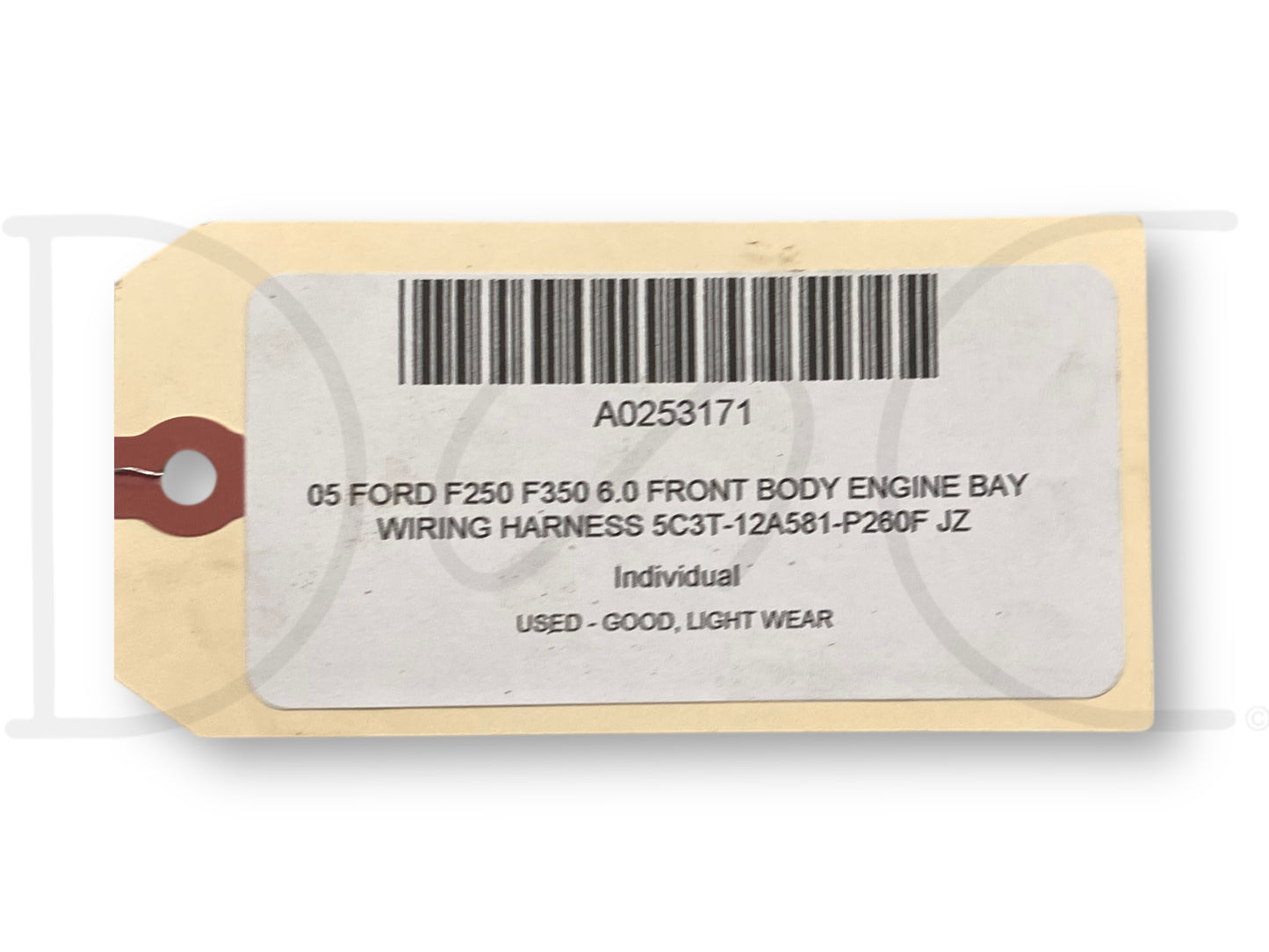 05 Ford F250 F350 6.0 Front Body Engine Bay Wiring Harness 5C3T-12A581-P260F Jz