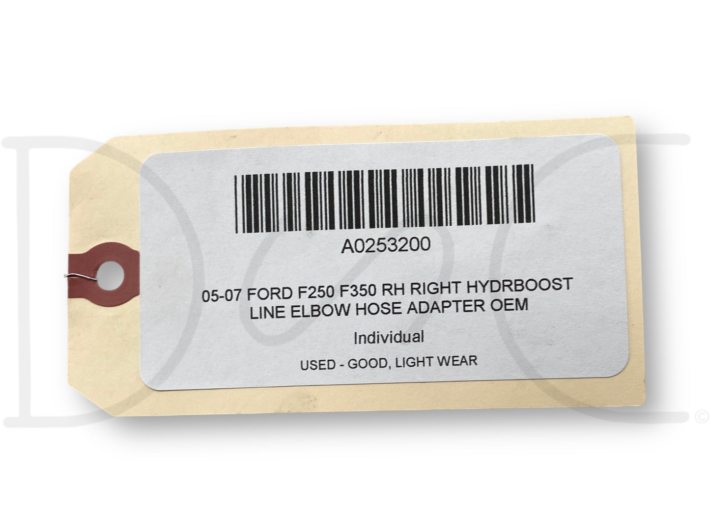 05-07 Ford F250 F350 RH Right Hydrboost Line Elbow Hose Adapter OEM