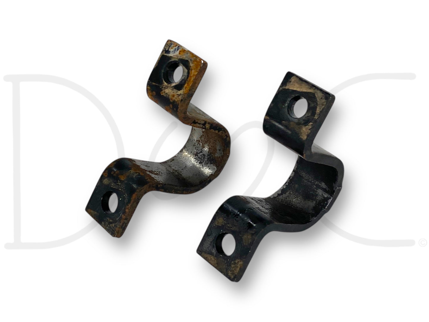 05-07 Ford F250 F350 Front Axle Sway Bar Bushing Brackets Bracket Set OE