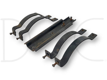 99-03 Ford F650 F750 Air Tank Frame Mount Bracket 5 Pc. Set OE Brackets Straps