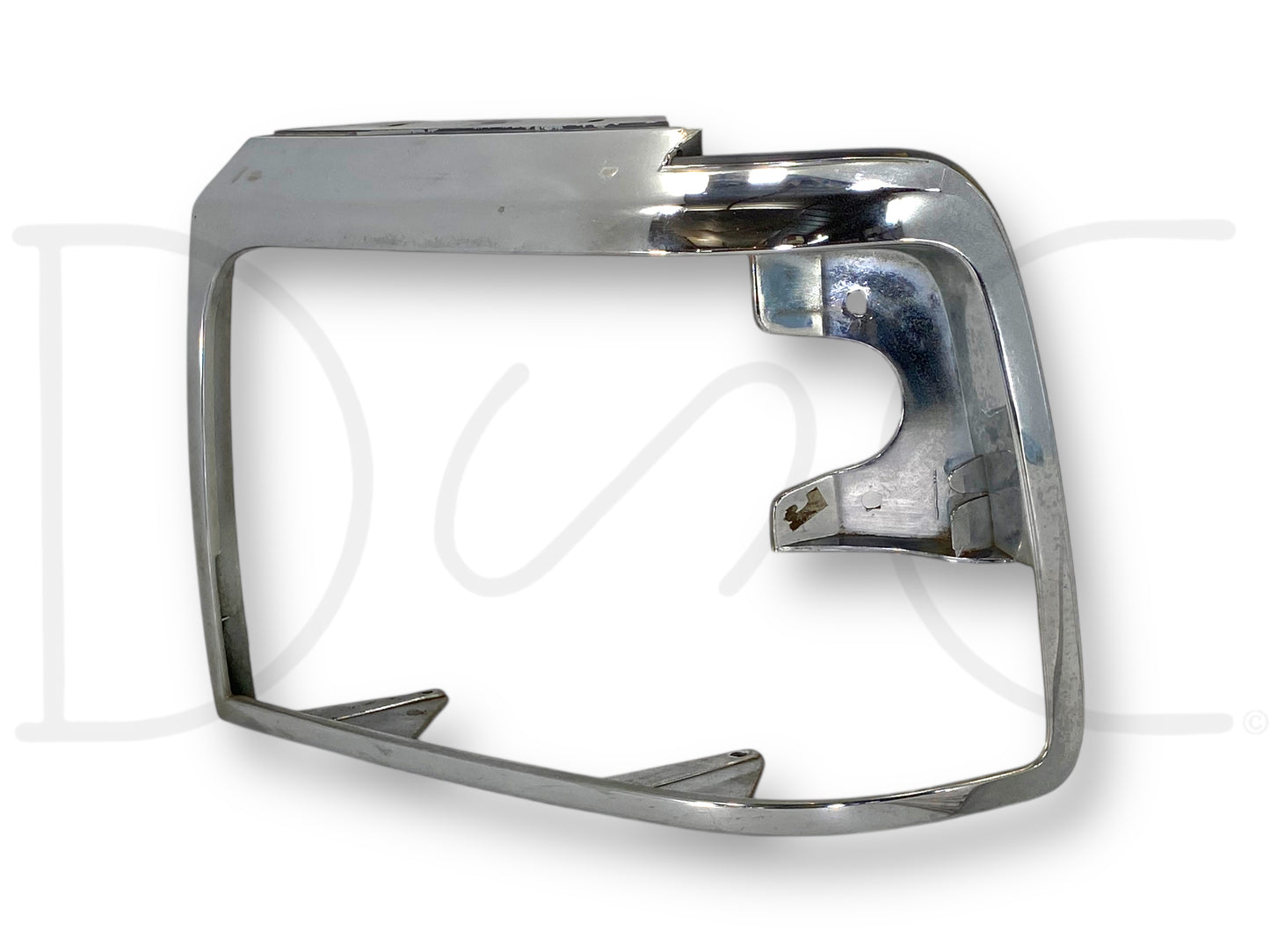 92-97 Ford F250 F350 LH Left Driver Headlight Bezel Trim Surround Chrome OEM