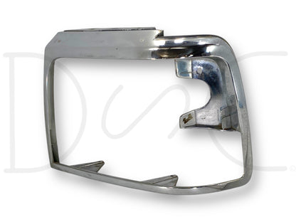 92-97 Ford F250 F350 LH Left Driver Headlight Bezel Trim Surround Chrome OEM