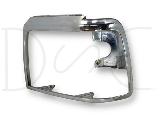 92-97 Ford F250 F350 LH Left Driver Headlight Bezel Trim Surround Chrome OEM
