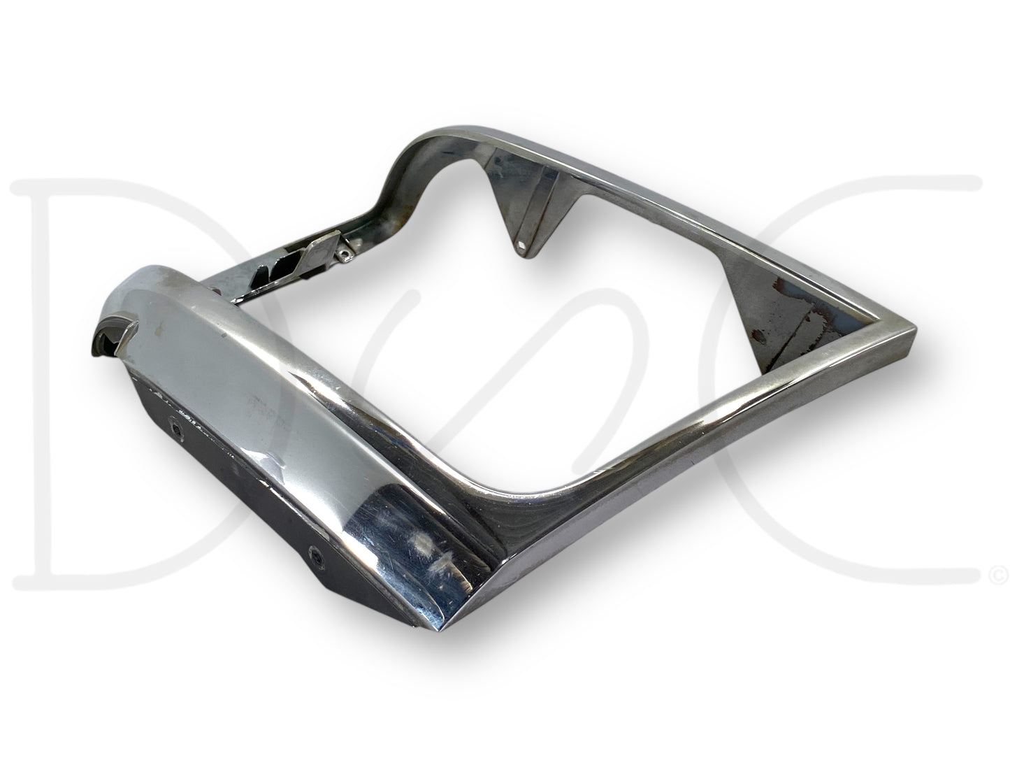 92-97 Ford F250 F350 LH Left Driver Headlight Bezel Trim Surround Chrome OEM