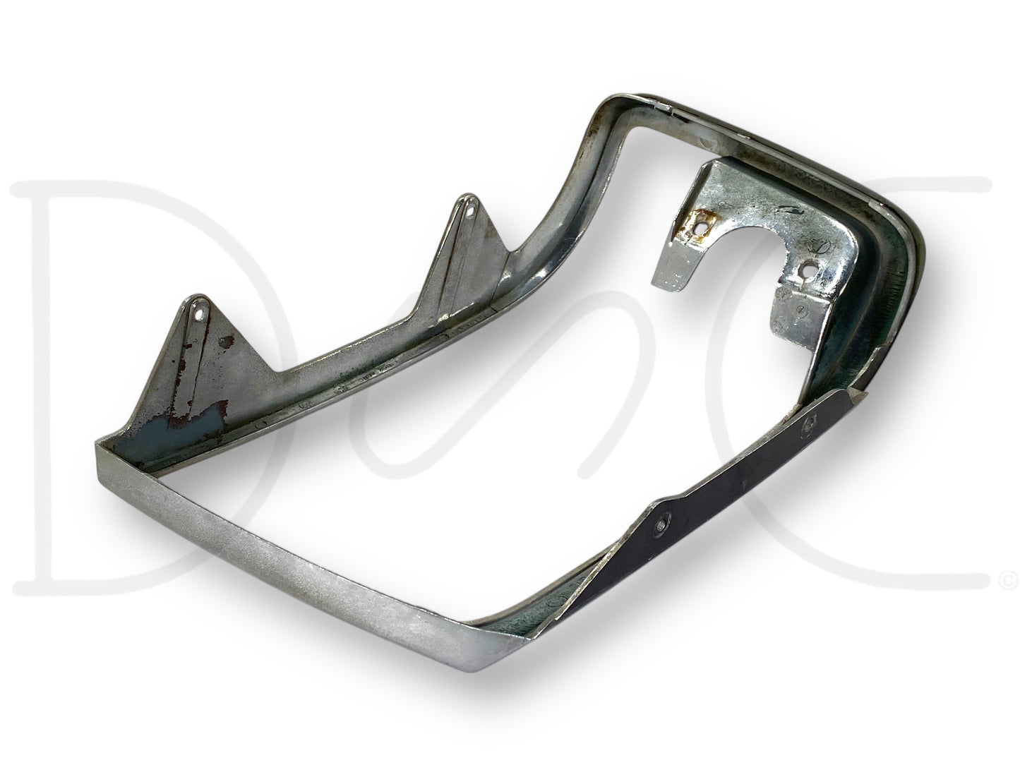 92-97 Ford F250 F350 LH Left Driver Headlight Bezel Trim Surround Chrome OEM
