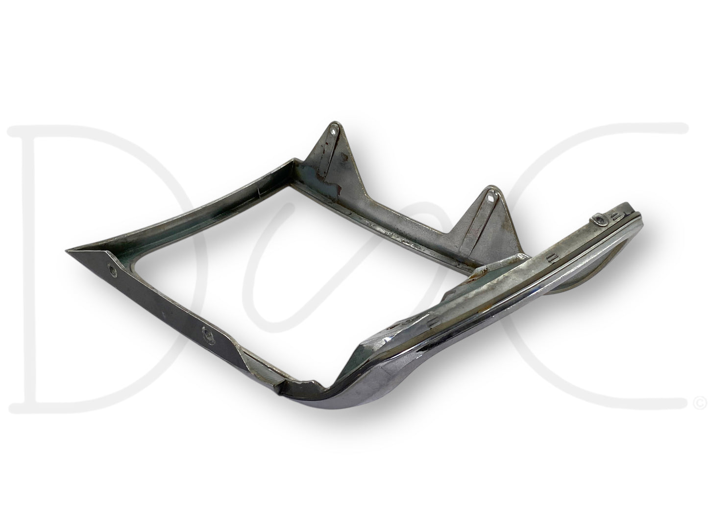 92-97 Ford F250 F350 LH Left Driver Headlight Bezel Trim Surround Chrome OEM