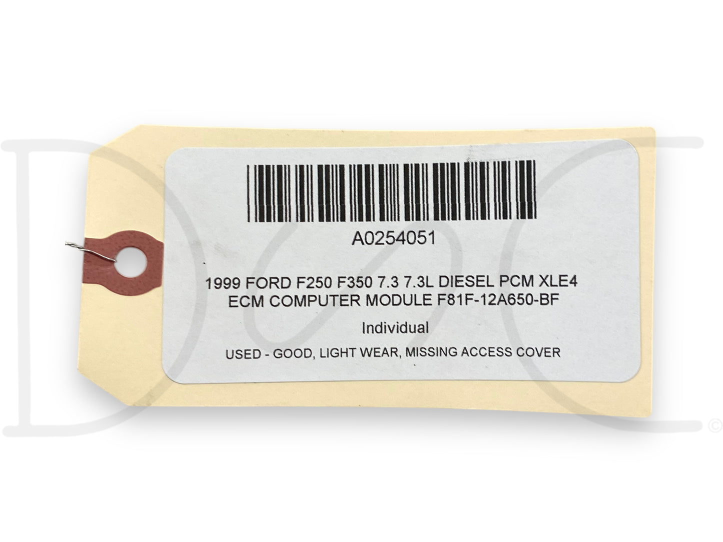 1999 Ford F250 F350 7.3 7.3L Diesel PCM Xle4 ECM Computer Module F81F-12A650-Bf