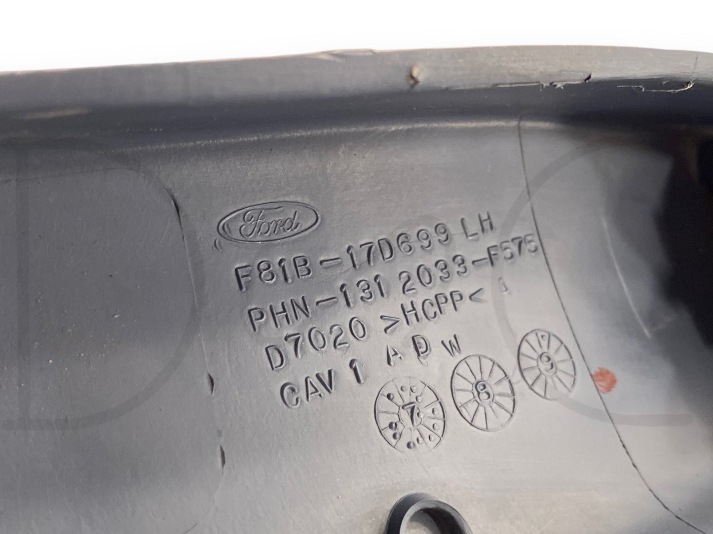 1999 Ford F250 F350 F450 LH Left Driver Sail Panel Window Trim Cover Panel Blue