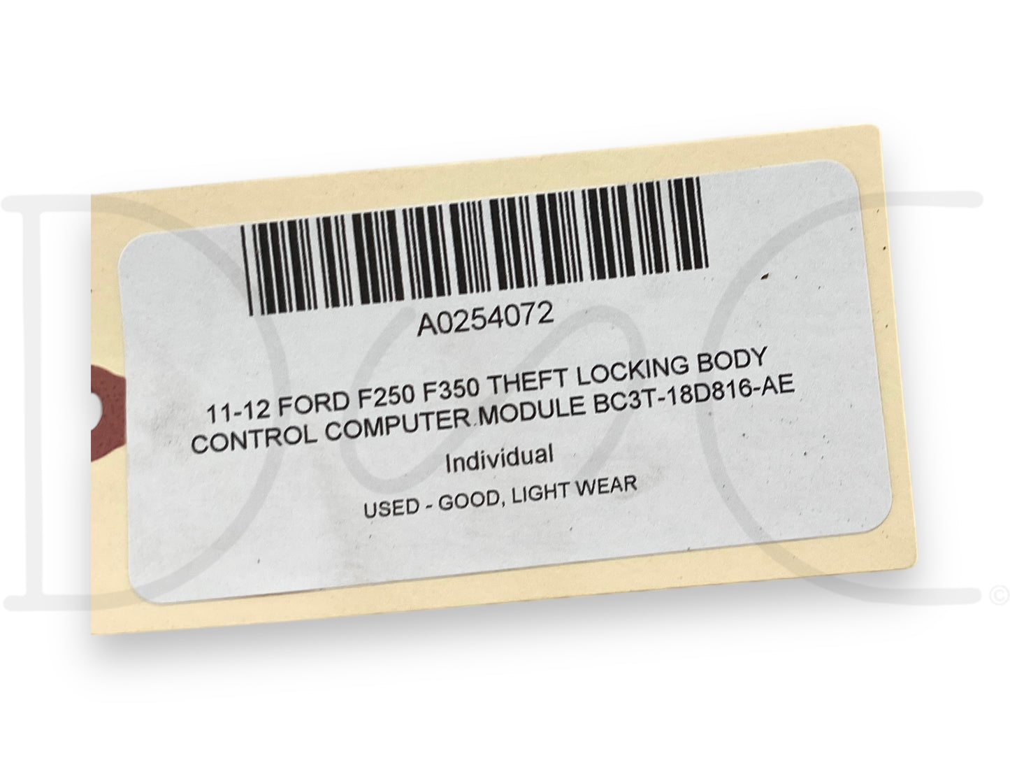 11-12 Ford F250 F350 Theft Locking Body Control Computer Module Bc3T-18D816-Ae
