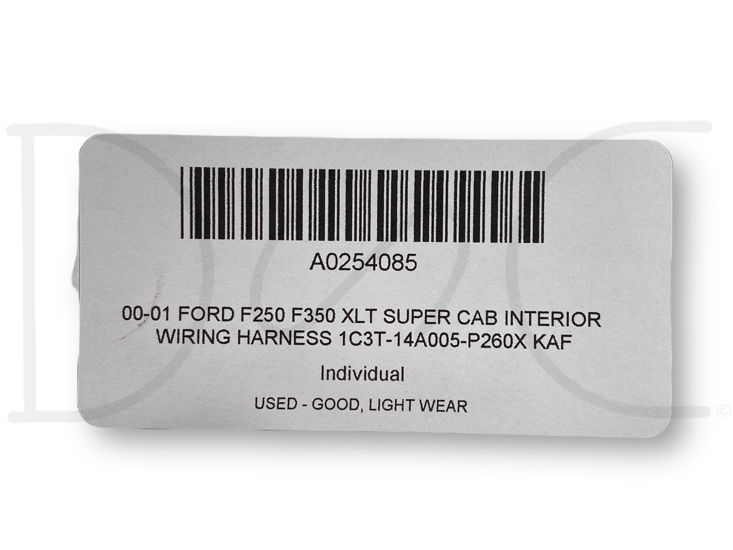 00-01 Ford F250 F350 XLT Super Cab Interior Wiring Harness 1C3T-14A005-P260X Kaf