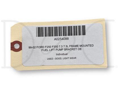 99-02 Ford F250 F350 7.3 7.3L Frame Mounted Fuel Lift Pump Bracket OE