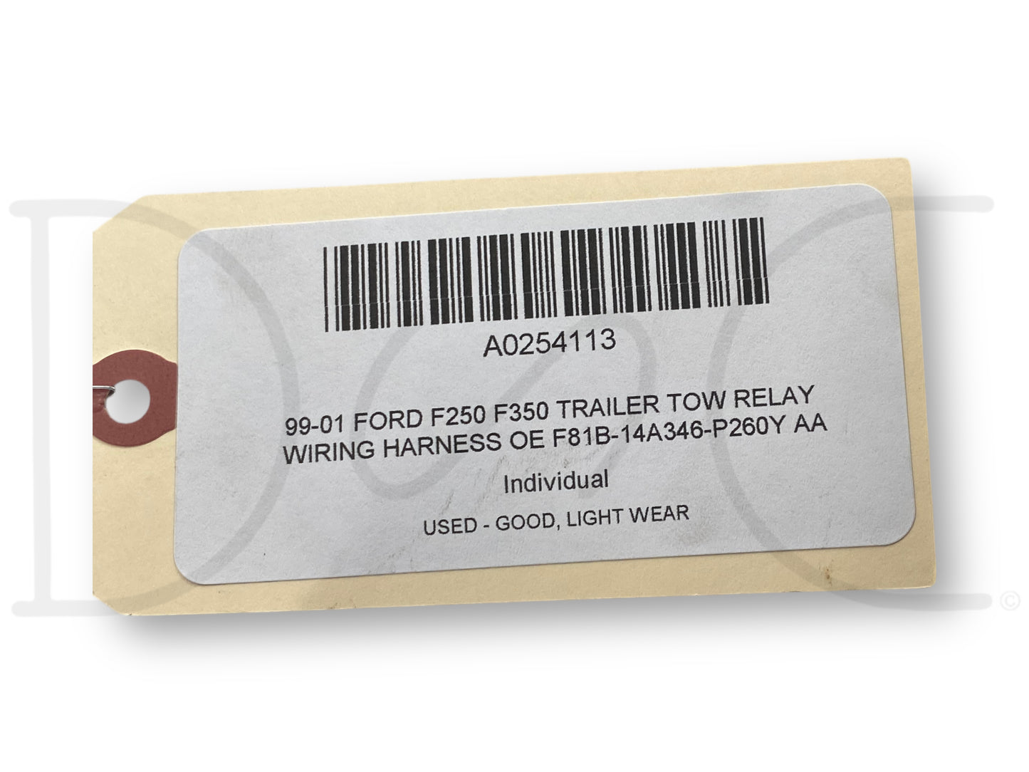 99-01 Ford F250 F350 Trailer Tow Relay Wiring Harness OE F81B-14A346-P260Y Aa