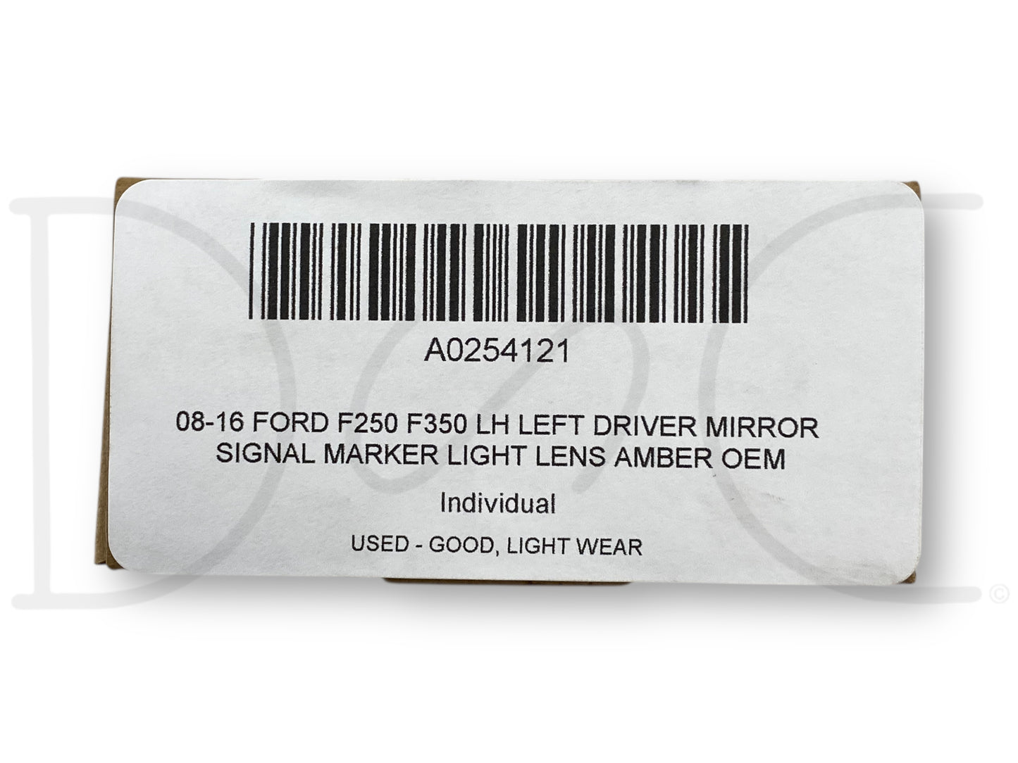 08-16 Ford F250 F350 LH Left Driver Mirror Signal Marker Light Lens Amber OEM