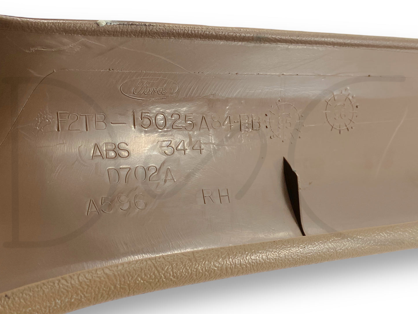 92-97 Ford F250 F350 RH Passenger A Pillar Trim Panel Tan F2Tb-15025A84-Bbw
