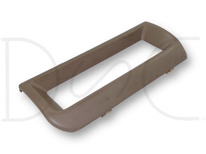 92-97 Ford F250 F350 Climate Control Dash Bezel Surround Trim Panel Tan OE