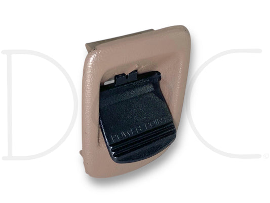 92-97 Ford F250 F350 Truck Dash Power Point 12V Outlet OE Mocha Tan Trim Bezel