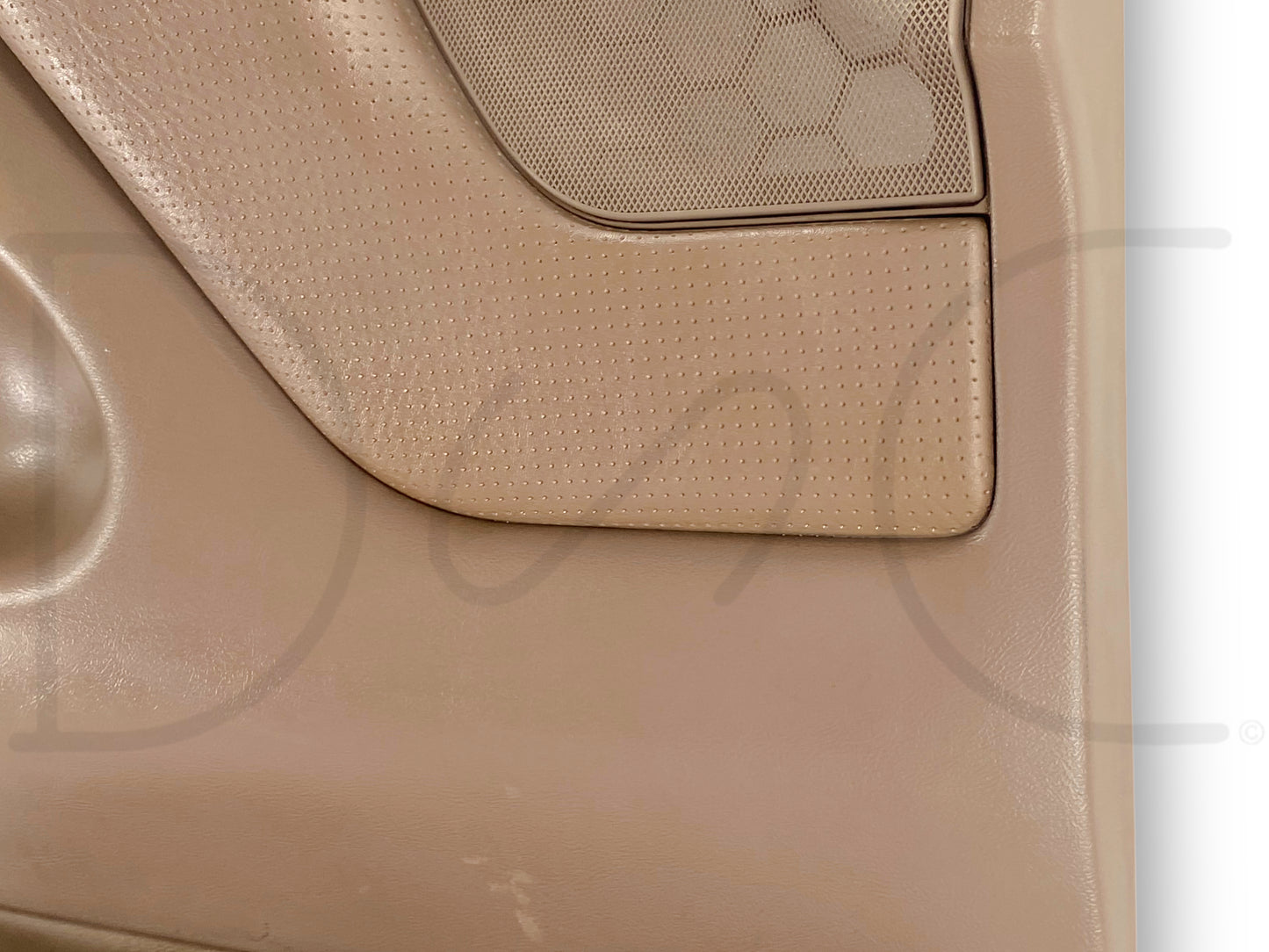 94-97 Ford F250 F350 LH Left Driver Front Door Panel Power Mocha Tan OE *Blem*