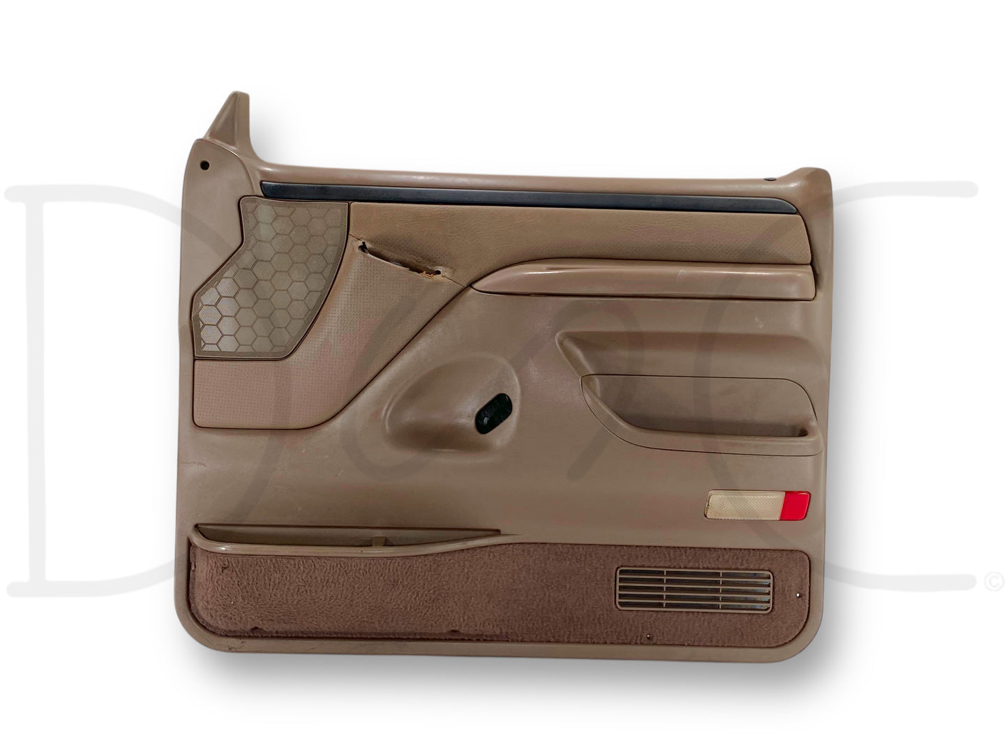 94-97 Ford F250 F350 RH Right Passenger Front Door Panel Mocha Tan *Blem*