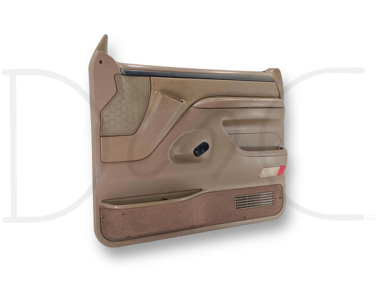 94-97 Ford F250 F350 RH Right Passenger Front Door Panel Mocha Tan *Blem*