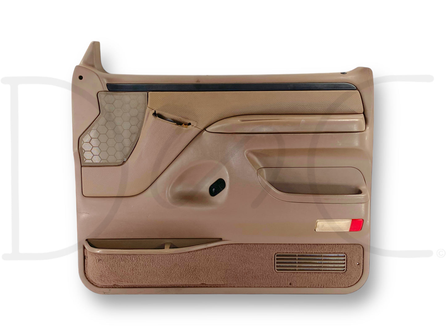 94-97 Ford F250 F350 RH Right Passenger Front Door Panel Mocha Tan *Blem*